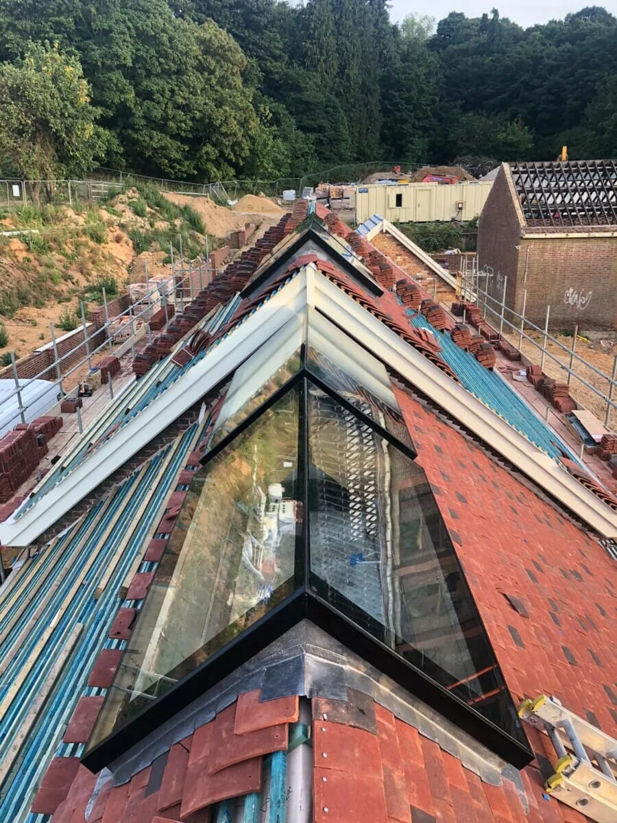 Ridge rooflight installed by SM Glasstech